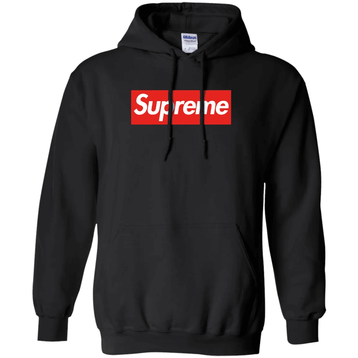 NinoGear Black Supreme Hoodie featuring the iconic red logo and a cozy fit for casual style