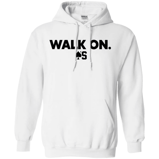 NinoGear Baker Mayfield Walk On Hoodie in white with bold lettering for sports fans