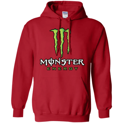 Red NinoGear Monster Energy hoodie featuring a bold logo on the front for energetic style