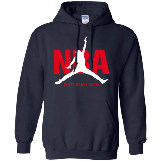 NBA Youngboy Hoodie in Black featuring bold NBA logo and Jumpman design for stylish comfort